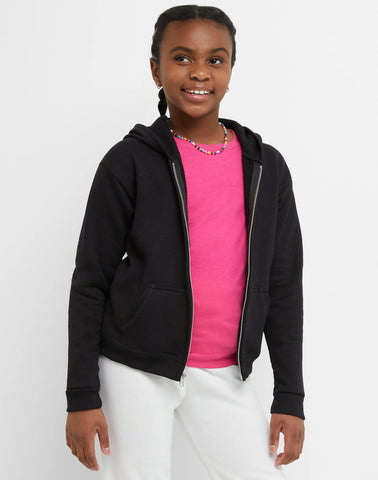 Hanes EcoSmart Girls' Full-Zip Hoodie