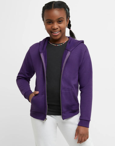 Hanes EcoSmart Girls' Full-Zip Hoodie