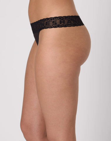 Hanes Originals Women's Underwear Thongs, 2-Pack, Cotton-Stretch