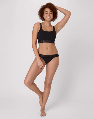 Hanes Originals Women's Underwear Thongs, 2-Pack, Cotton-Stretch