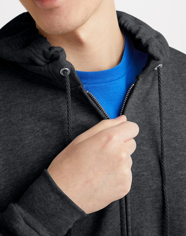 Hanes EcoSmart Unisex Full-Zip Fleece Hoodie