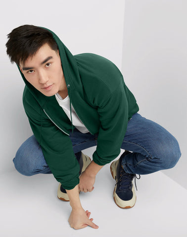 Hanes EcoSmart Unisex Full-Zip Fleece Hoodie