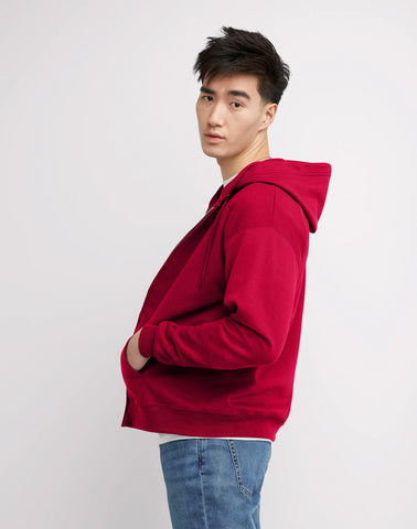 Hanes EcoSmart Unisex Full-Zip Fleece Hoodie