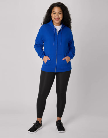 Hanes EcoSmart Unisex Full-Zip Fleece Hoodie