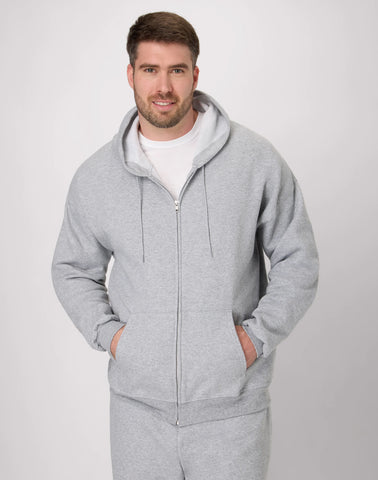 Hanes EcoSmart Unisex Full-Zip Fleece Hoodie