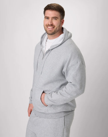Hanes EcoSmart Unisex Full-Zip Fleece Hoodie