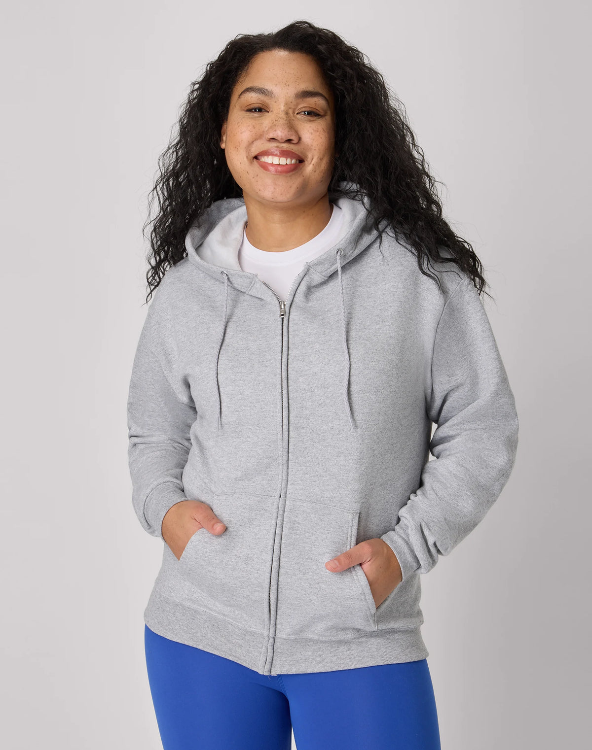 Hanes EcoSmart Unisex Full-Zip Fleece Hoodie