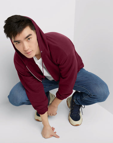 Hanes EcoSmart Unisex Full-Zip Fleece Hoodie