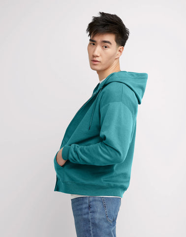 Hanes EcoSmart Unisex Full-Zip Fleece Hoodie