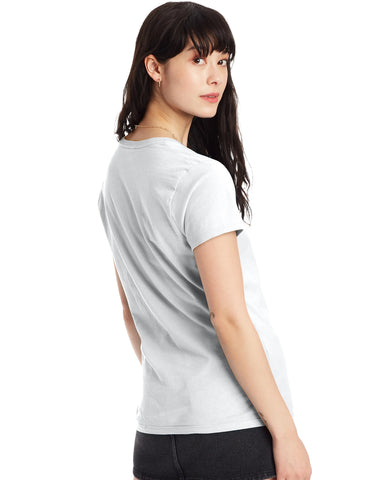 Hanes Perfect-T Women's V-Neck Cotton T-Shirt, Value 2-Pack