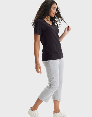 Hanes Perfect-T Women's V-Neck Cotton T-Shirt