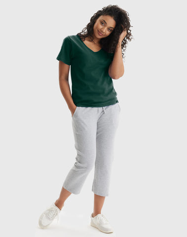 Hanes Perfect-T Women's V-Neck Cotton T-Shirt