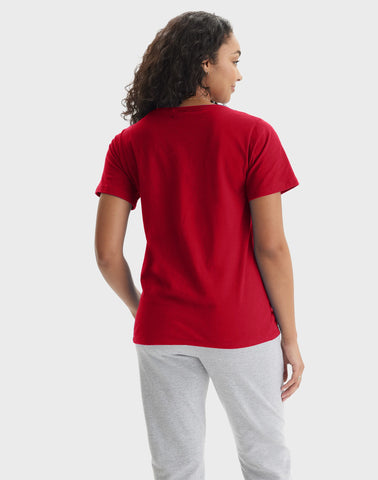 Hanes Perfect-T Women's V-Neck Cotton T-Shirt