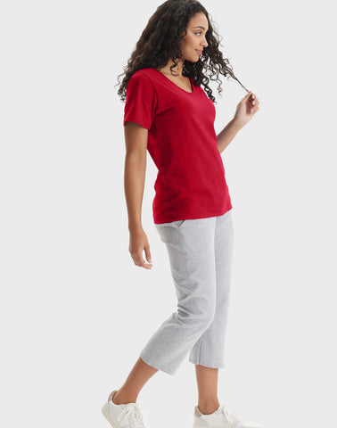 Hanes Perfect-T Women's V-Neck Cotton T-Shirt