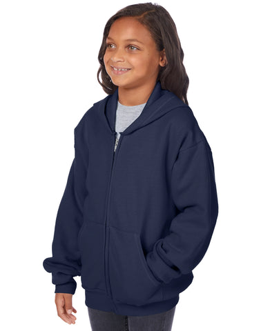 Hanes EcoSmart Kids' Full-Zip Fleece Hoodie