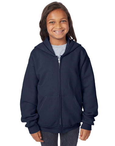 Hanes EcoSmart Kids' Full-Zip Fleece Hoodie