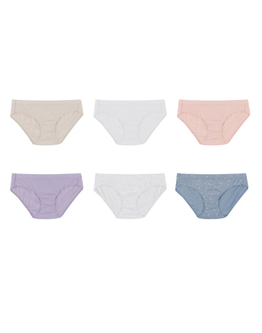 Hanes Women's Pure Comfort Hipster Underwear, Organic Cotton, 6-Pack