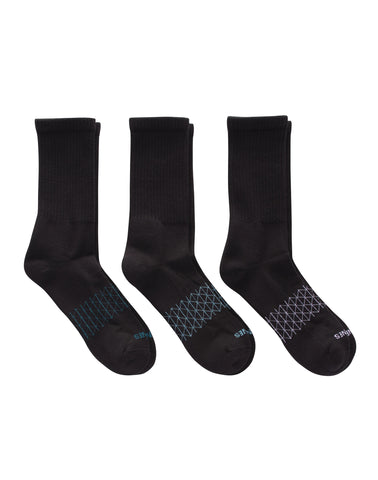 Hanes Absolute Active Men’s Cushioned Crew Socks, Shoe Sizes 6-12, 3-Pairs