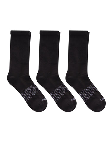 Hanes Absolute Active Men’s Cushioned Crew Socks, Shoe Sizes 6-12, 3-Pairs