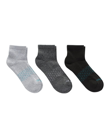 Hanes Absolute Active Men’s Cushioned Ankle Socks, Shoe Sizes 6- 12, 3-Pairs