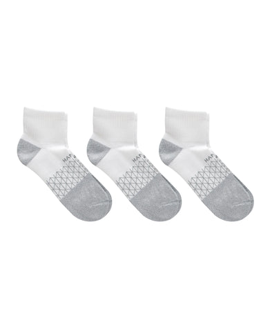 Hanes Absolute Active Men’s Cushioned Ankle Socks, Shoe Sizes 6- 12, 3-Pairs