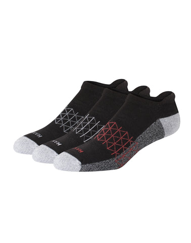 Hanes Absolute Active Men’s Cushioned Heel Shield Socks, Shoe Sizes 6-12, 3-Pairs
