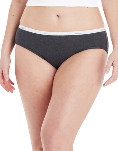 Hanes Women's Ribbed Hipster Underwear, 6-Pack