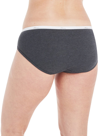 Hanes Women's Ribbed Hipster Underwear, 6-Pack