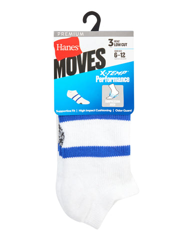 Hane's X-Temp Men's Compression Low Cut Socks, 3-Pairs