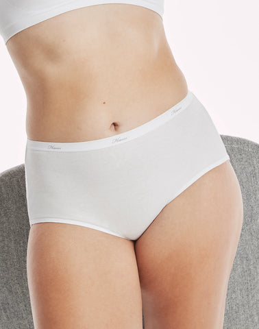 Hanes Women's Breathable Cotton Brief Underwear, White or Assorted, 10-Pack