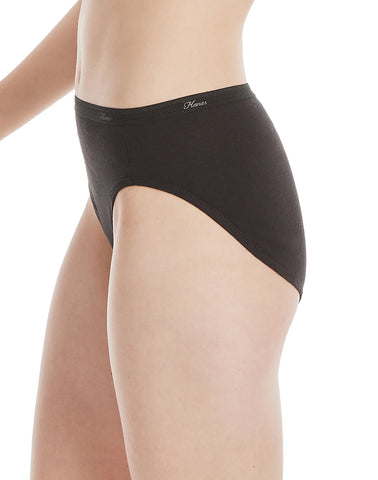 Hanes Women's Breathable Hi-Cut Cotton Underwear, Assorted, 10-Pack