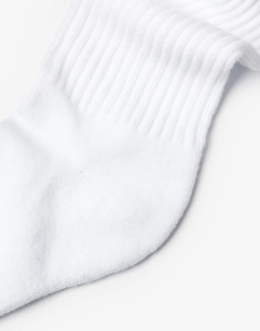 Hanes Unisex Plain White Socks Pack, 6 Pairs, Crew Socks