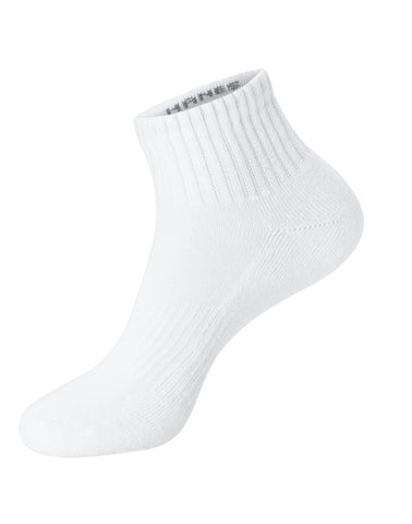 Hanes Unisex Plain White Socks Pack, 6 Pairs, Ankle Socks
