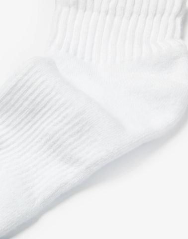 Hanes Unisex Plain White Socks Pack, 6 Pairs, Ankle Socks