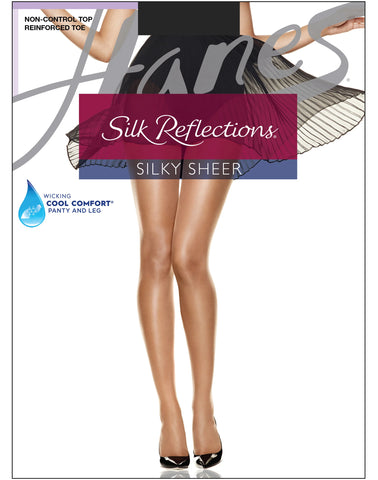 Hanes Silk Reflections Pantyhose with Reinforced Toe