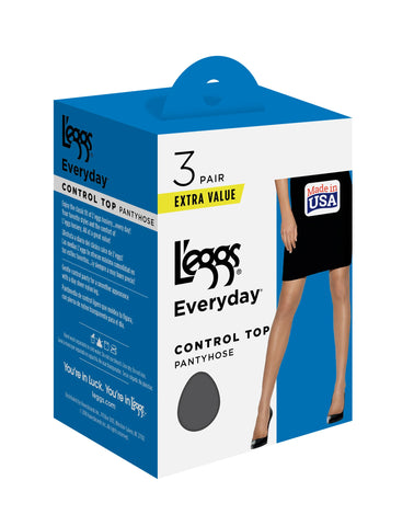 L'eggs Everyday Control Top Pantyhose, 3-Pairs