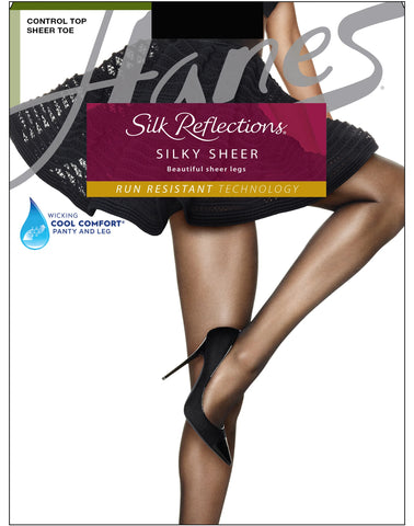 Hanes Silk Reflections Lasting Sheer Pantyhose with Control Top