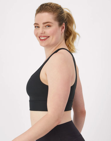 Hanes Moves Women's Crop Sports Bra, Racerback