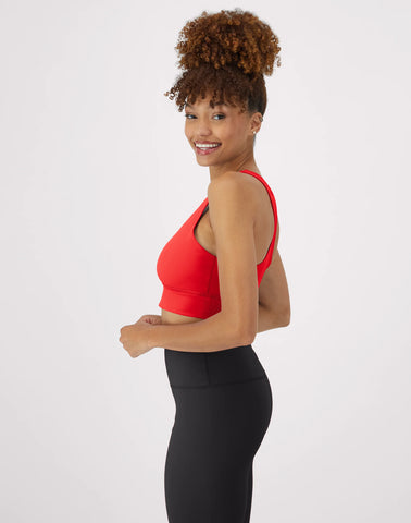 Hanes Moves Women's Crop Sports Bra, Racerback