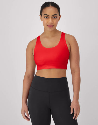 Hanes Moves Women's Crop Sports Bra, Racerback
