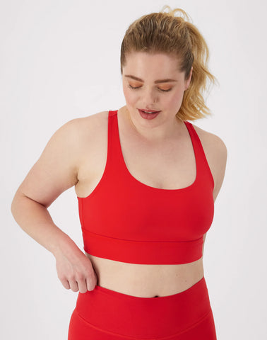 Hanes Moves Women's Crop Sports Bra, Racerback