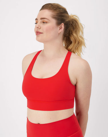 Hanes Moves Women's Crop Sports Bra, Racerback