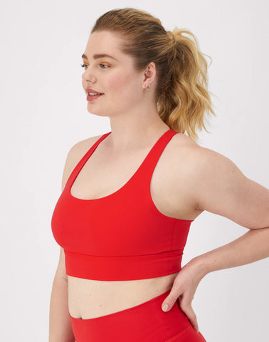 Hanes Moves Women's Crop Sports Bra, Racerback