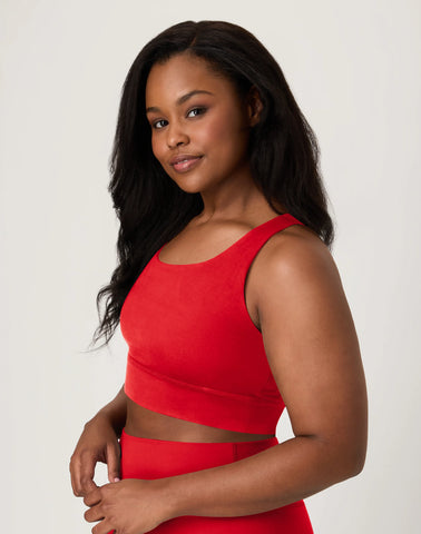 Hanes Moves Women's Crop Sports Bra, Racerback