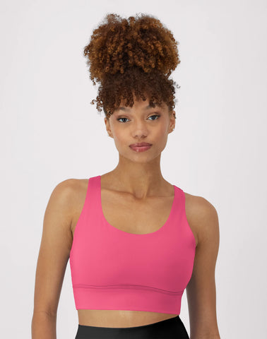 Hanes Moves Women's Crop Sports Bra, Racerback