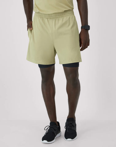 Hanes Moves Men's 2-in-1 Gym Shorts, 5Inseam
