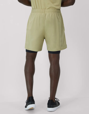 Hanes Moves Men's 2-in-1 Gym Shorts, 5Inseam