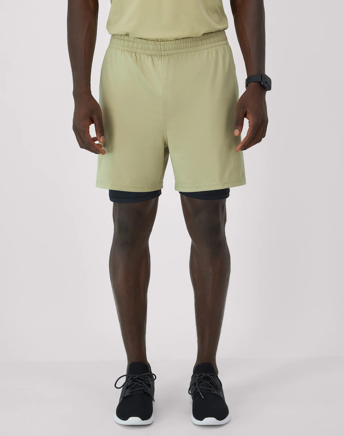 Hanes Moves Men's 2-in-1 Gym Shorts, 5Inseam