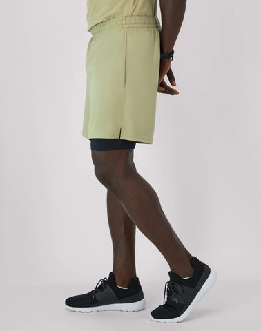 Hanes Moves Men's 2-in-1 Gym Shorts, 5Inseam