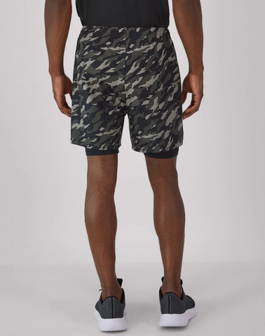 Hanes Moves Men's 2-in-1 Gym Shorts, 5Inseam